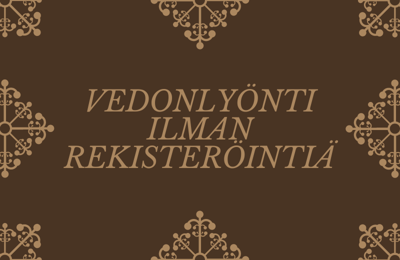 Vedonlyönti ilman rekisteröintiä